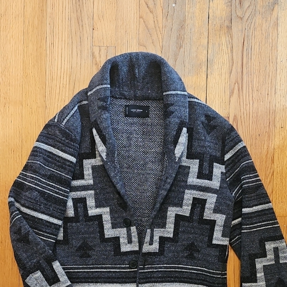 Men's Gray Patterned Sweater